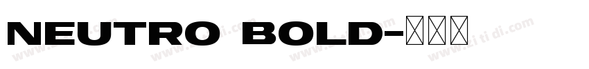 Neutro bold字体转换
